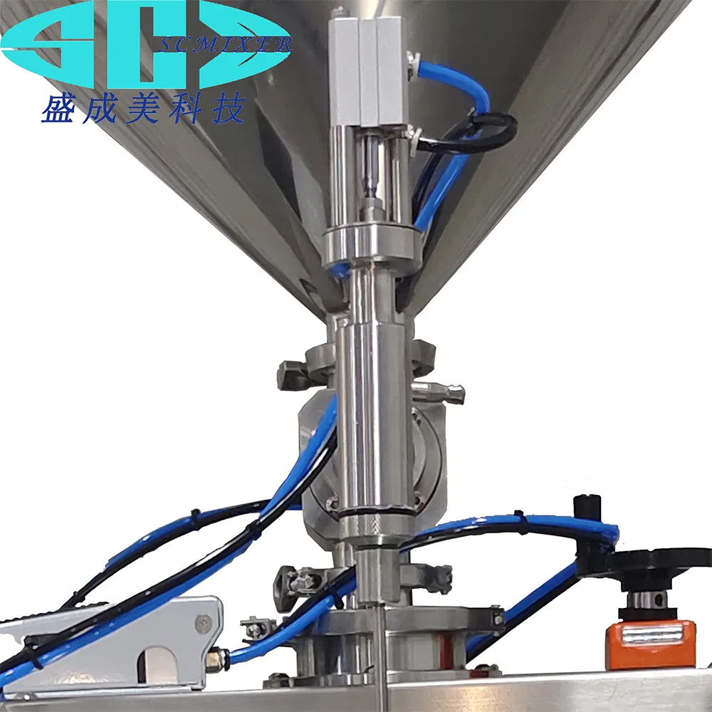 100-1000ml Pneumatic Semi-Automatic Peanut Butter Viscous Liquid Yogurt Jelly Tomato Paste Jam Sauce Honey Filling Machine