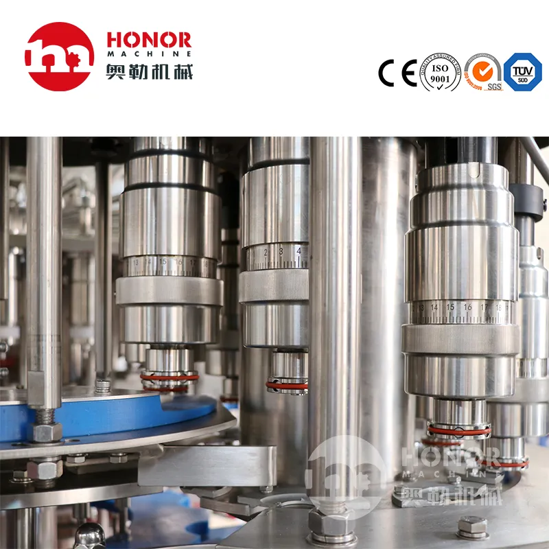 Automatic 4 in 1 Juice Coconut Jelly Hot Filling Bottling Machine