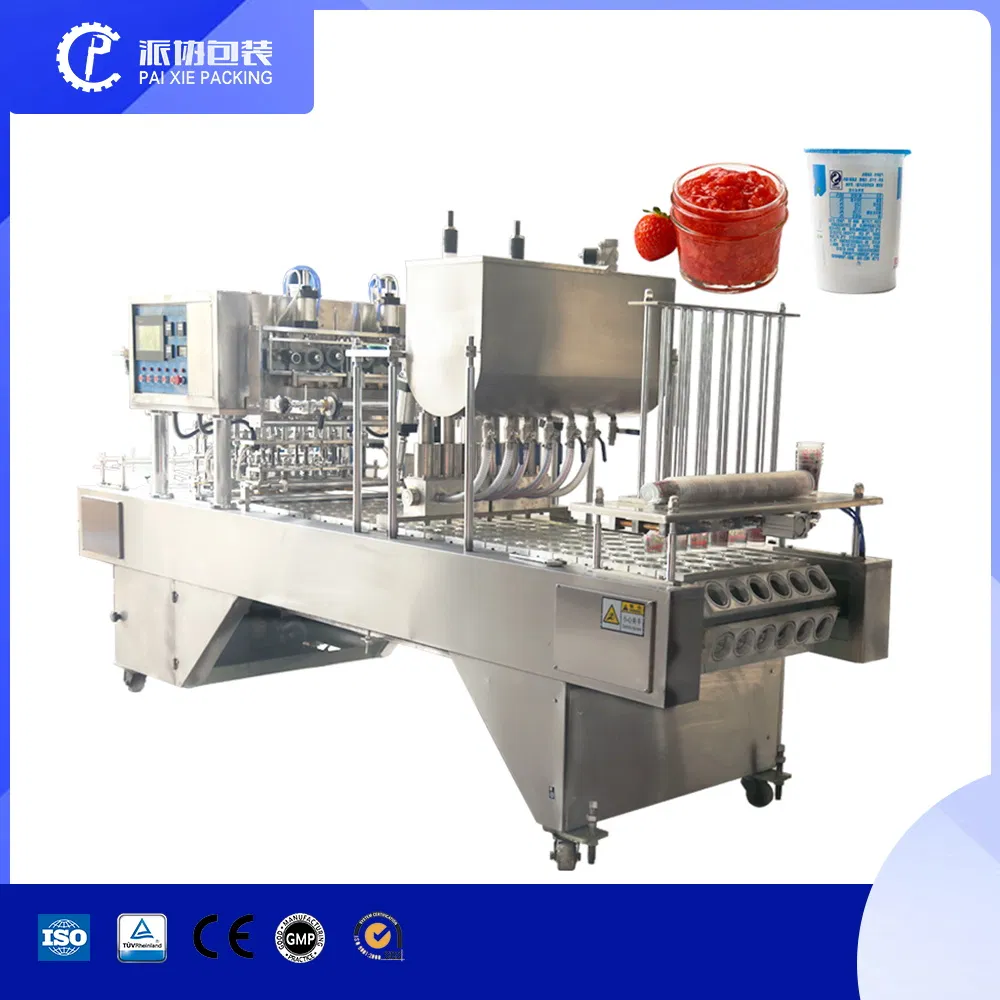 Factory Price Full Automatic Yoghurt Jelly Cup Filling Sealing Machine