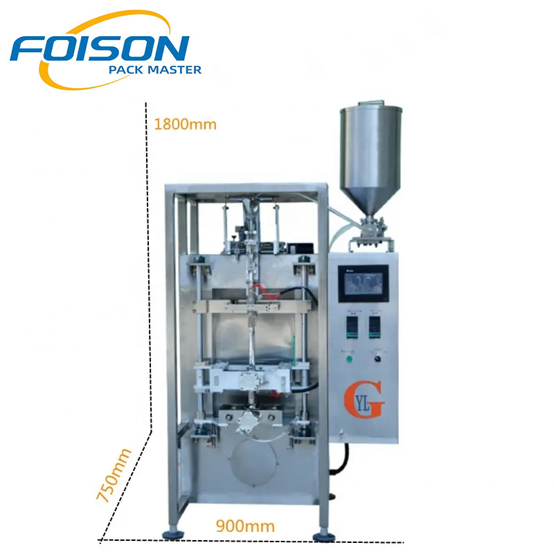 Fully Automatic Liquid Jelly Honey Juice Irregular Shape Sachet Filling Packaging Machine