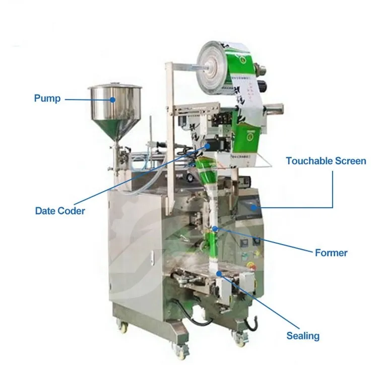 Jelly Milk Ketchup Multifunctional Small Sachet Filling and Sealing Vertical High Quality Drinking Water Packing Machine
