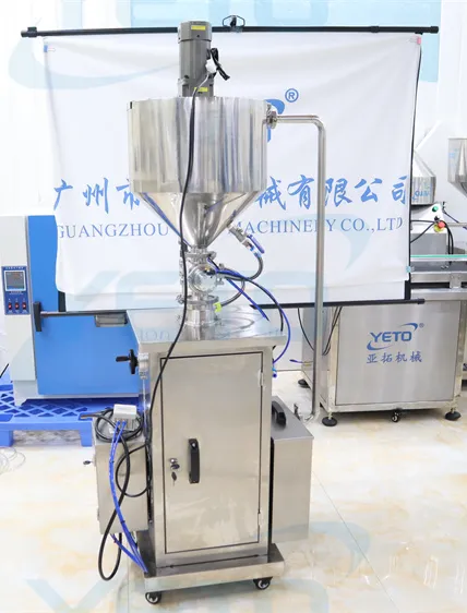 Semi Automatic Ointment Cream Petroleum Jelly Heating Filling Machine with Mixer