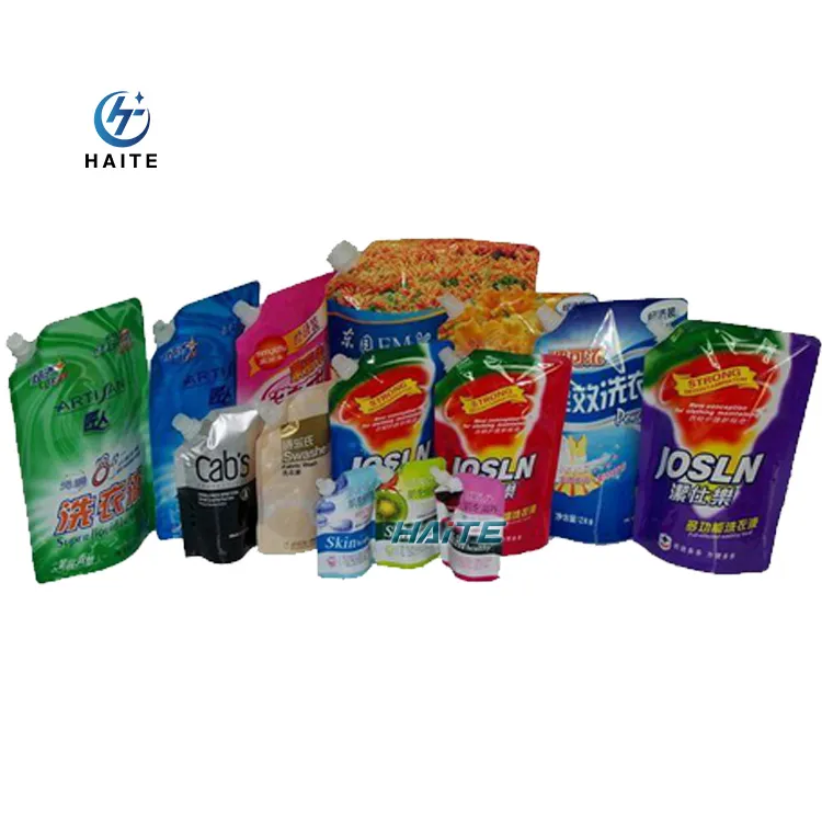 Small Business Viscous Liquid Filling System Mayonnaise Jam Honey Jelly Spout Pouch Filling Capping Machinery